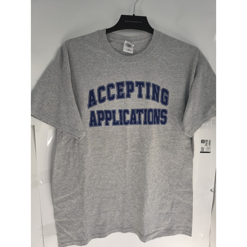 Funny Graphic T Shirt Accepting Applications Dating My Daughter Gray Mens L